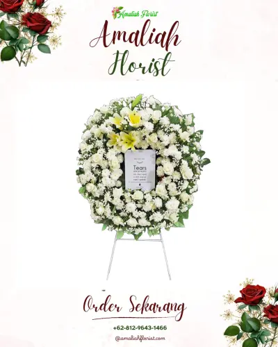 Krans Bunga Duka Cita di Indra Kasih